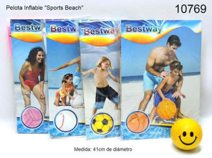 Imagen de PELOTA INFLABLE SPORT BEACH 41CM (SIN CAMBIO) 12.23
